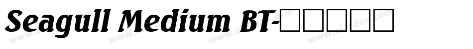 Seagull Medium BT字体转换